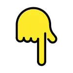 Backhand Index Pointing Down SVG Icon